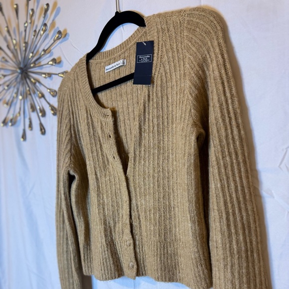 Abercrombie & Fitch Mocha Cardigan Size Small NWT - Picture 8 of 15